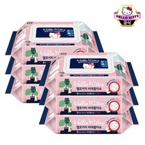 헬로키티 물에잘풀리는 비데물티슈 50매(캡형) x 6팩, 50매