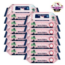 헬로키티 물에잘풀리는 비데물티슈 50매(캡형) x 12팩, 50매