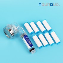 아쿠아듀오 SF-1000 주방정수필터 핸디형 일반+녹물필터 8EA, 1개