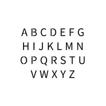 블랭코 [스텐실_403] 알파벳 대문자 (A5) /스텐실도안