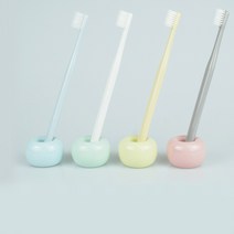 운도도씨 무지 심플 도자기 칫솔꽂이, 스카이, 1개
