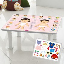 해피그로우 해피마이바디공부상+스티커 어린이책상 놀이상, 해피마이바디공부상+마이바디스티커