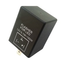 모트븐 차량 방향지시등 점멸 릴레이 깜박이 LED용 DC12V 경광등 싸이키, FL-01 (LED릴레이-일반형)