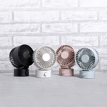 윈드몬 탁상 선풍기 저소음 탁상용 휴대용 USB 미니 선풍기, 탁상선풍기 블랙