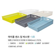 시스맥스 마이룸 센스업 바스켓 5호, 아이보리, 1개