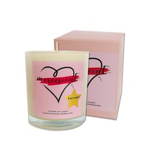 메르시센트 하트 핑크 소이캔들 7oz, 라벤더