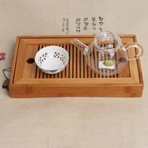 직사각 미니 문살찻상