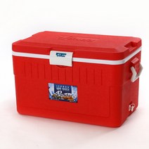 판다 캠핑 레저 우레탄특수보냉 DO-54 49리터 아이스박스, 레드, 49L