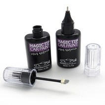 벤츠 매직팁더블 터치업페인트 붓＋팁, [197]Obsidian Black Met