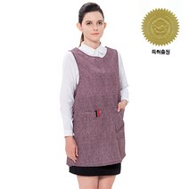 예경 구김없는 데님 원피스 앞치마, PO-8501-A/특대/밤색, 1개
