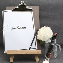 아인텍 펠리컨클립보드 펠리컨집게(대), 화이트넛[Q5568], 1개