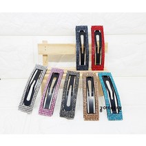 블링큐빅 사각똑딱핀 1/데일리머리핀/앞머리 포인트머리핀