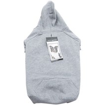 잭앤조이 베이직 애견 후드티, Heather Gray