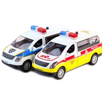 TEAMWORKKOREA 메탈 레스큐 미니버스 /미니카 캐릭터자동차