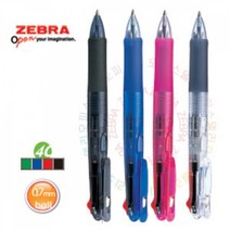 [제브라]클립온 4C 4색볼펜 멀티펜, 블랙