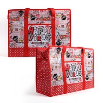소확행몰 타포린가방 쇼핑백 여행가방 이불가방-해피바이러스(대)