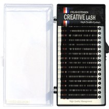 라라속눈썹 크리에이티브 실크속눈썹 16줄 인조 속눈썹, 1개, 0.10mm CC컬 11mm