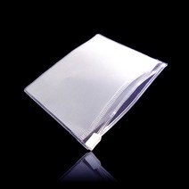 (BM) 반투명 PVC 지퍼백 파우치 11cmX9cm 50매, 반투명_두께0.2mm