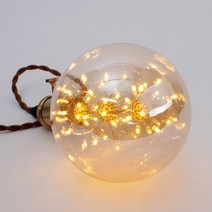 공간LED 에디슨전구 LED전구 인테리어조명, LED 에디슨 볼전구 눈꽃 G125 2.5W YD