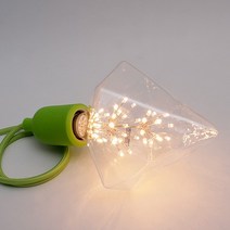 공간LED 에디슨전구 LED전구 인테리어조명, LED 에디슨전구 눈꽃 트리전구 PY125 2W SG