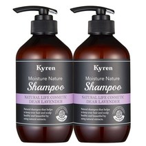 키렌 모이스처 네이처 샴푸 1+1 디어라벤더향 500ml, 2개