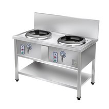 신용산업 스마트 업소용 중화볶음레인지 1구 2구 가스레인지, LPG(프로판가스용), 2구 중화볶음레인지