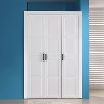 빅로드가구 NEW 에비앙 or 라이너 4자 (양복장+틈새장) 장롱세트, 03) 라이너-일반형_화이트