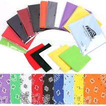 청성 손수건 다양한 활용 학예회 체육대회 단체 두건 반다나 무지 무늬