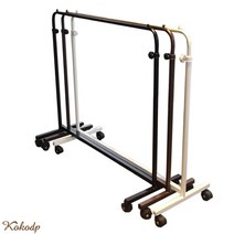 코코디피 일자행거 높낮이조절 옷가게 매장용품 디스플레이 옷걸이헹거 소품 행거, 흰색