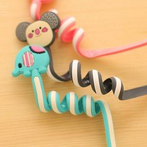 케이블선정리 컴퓨터선정리 선정리 동물와이어, 코끼리(블루)