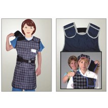 SKM (주문제작) 전신형방호복 여성용(납가운 어깨밸크로) SK-15-a (0.25mmpb) 방사선방호복, Dark Blue