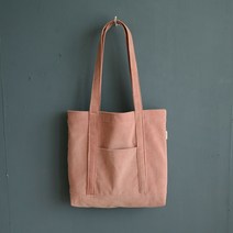 토스카니 에코백 코듀로이 골덴 포켓 가방