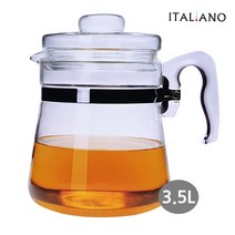 BOGO 보고 내열유리약탕기 홍삼주전자 대용량 유리포트 차탕기, 1개, 3.5L