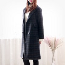 비바조이 스티치 체크코트