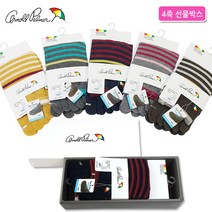 아놀드파마 여성용 면 발가락양말 장목 4족 선물세트 박스 무좀 발냄새 기능성 통풍 삭스 AP6075