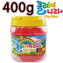종이나라 400g클레이나라(색상선택) 소프트점토, 초록, 1개
