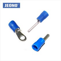 터미널 압착단자 납작형/말린형/링단자 2.5SQ 20개단위 절연 전선연결, 말린형(낱개20개)