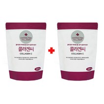 헬스하우스 캐나다 콜라겐C 300g+300g 세븐베리맛 캐나다 자연산 대구 생선 껍질 추출 저분자 어린 콜라겐 비타민c, 300g, 2개