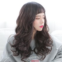 고운머리 똑딱이 붙임머리 헤어피스 스타일피스 미디움 러블리웨이브, 골드카라멜10호, 1개
