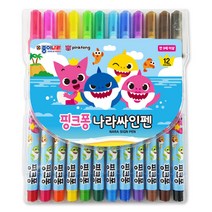 종이나라 핑크퐁사인펜 12색, 핑크퐁 나라싸인펜 12색