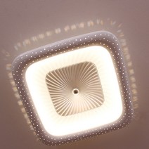 디자인팜 LED조명 키즈방등 어린이방등 3색 컬러 인테리어 조명, 소라 - 네모 [실버]