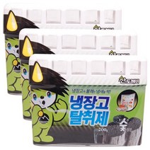 산도깨비 [슬림형]냉장고 탈취제 숯 200g, 3개