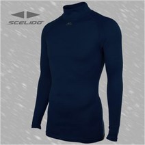 스켈리도 [Scelido] 기모 동계용 스판 언더셔츠 남색 XXS~3XL