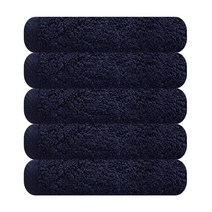 송월타올 코마 40수 180g 호텔 수건 고희연 결혼 답례품, 5장, 진청