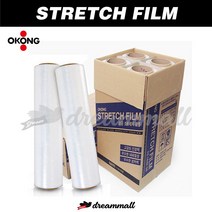 OKONG 오공 스트레치 필름 12mic 500mm 350m 1box(4개입), 1box