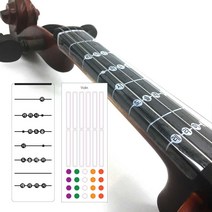 브루노뮤직 바이올린 첼로 포지션 운지 테이프 세트, 바이올린1/4