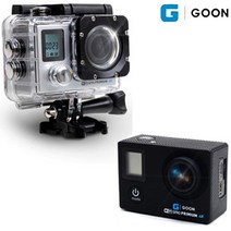 G-GOON GPRO-4000 프리미엄 4K 액션캠 방수 스포츠캠, 실버