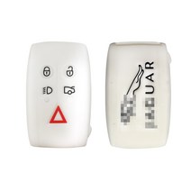 카포카 재규어 XE XF XJ 실리콘 스마트키케이스 키홀더, 재규어A_화이트