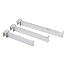 각파이프 사각단면 행거 크롬/벽선반 옷봉진열 각부속, 크롬 100mm