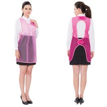 에이엠공구 투명 우레탄 앞치마 방수 백메쉬 방수앞치마, (백메쉬)분홍